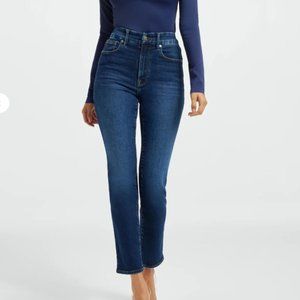 GOOD AMERICAN ALWAYS FITS GOOD LEGS CIGARETTE JEANS INDIGO446 6-12